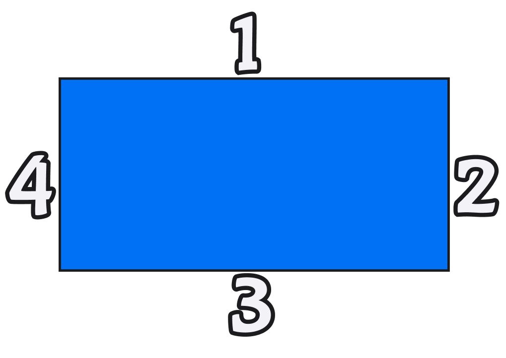 EL rectangulo lados