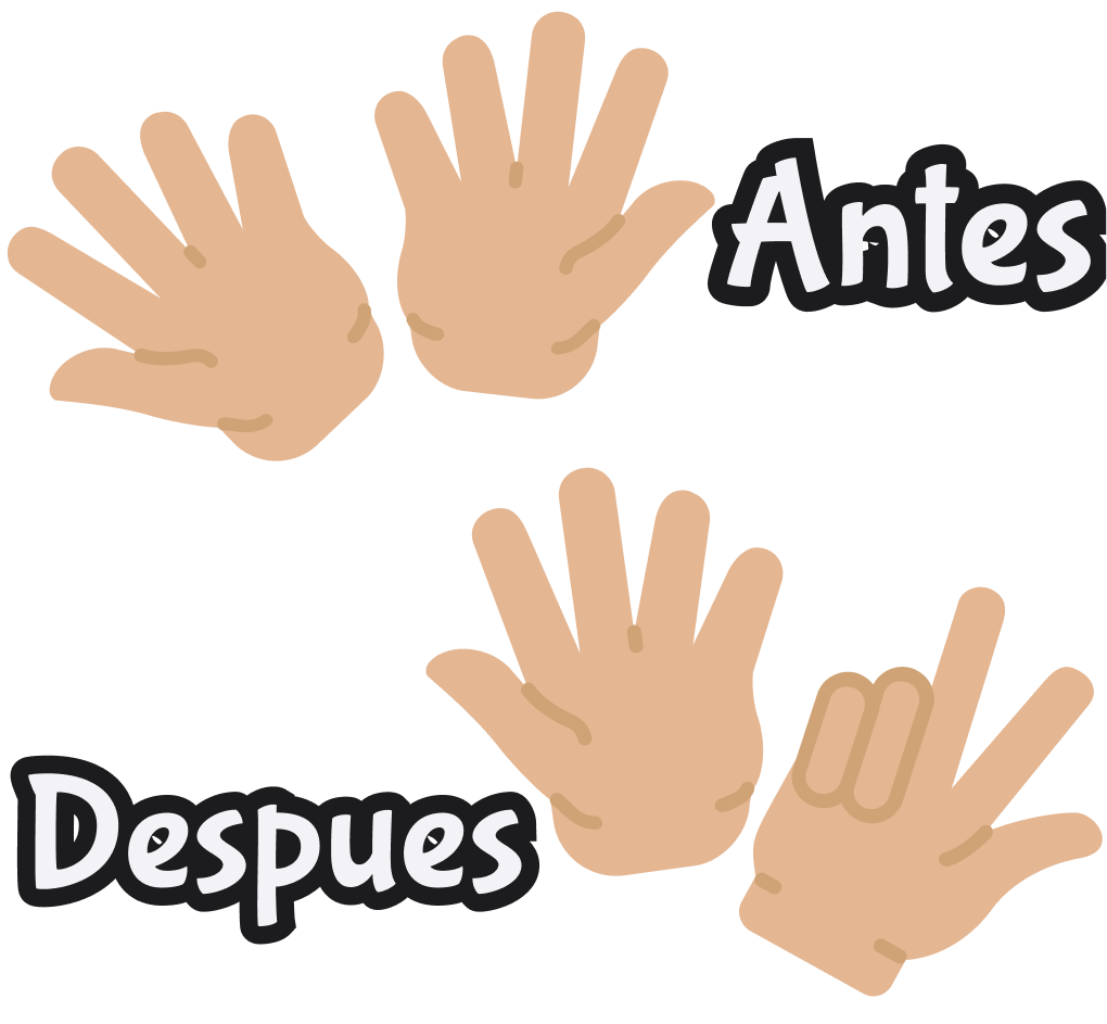 Resta de dedos ejemplo 1