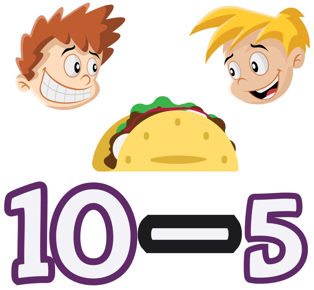Resta de niños con tacos