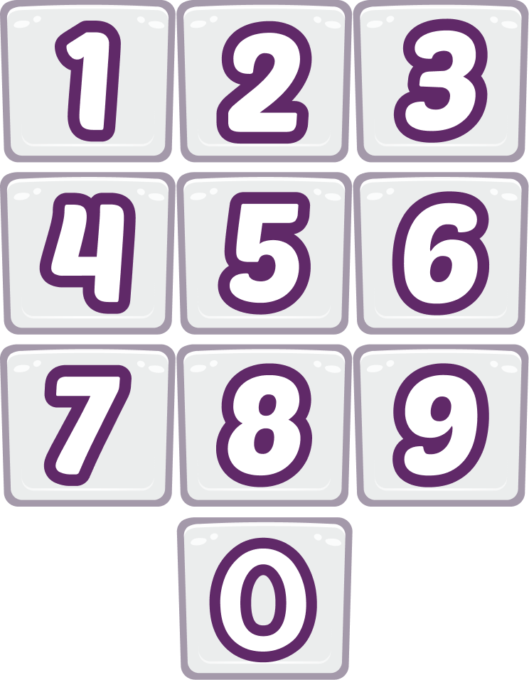 Numeros del 1 al 9