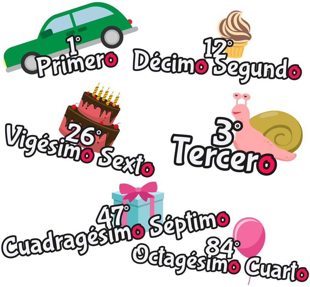 Ordinales masculinos