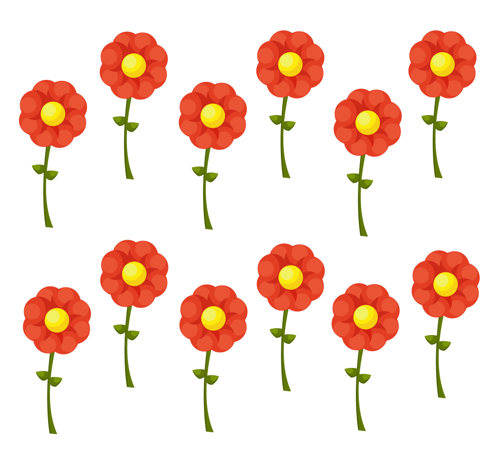 12 flores